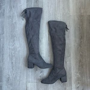 Aldo | Over the Knee Grey Suede Boots - Sz 9